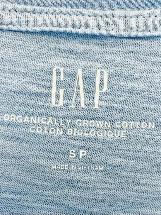 GAP Light Blue Short Sleeve Cropped Tee, Small to Medium - Picture 4 of 5